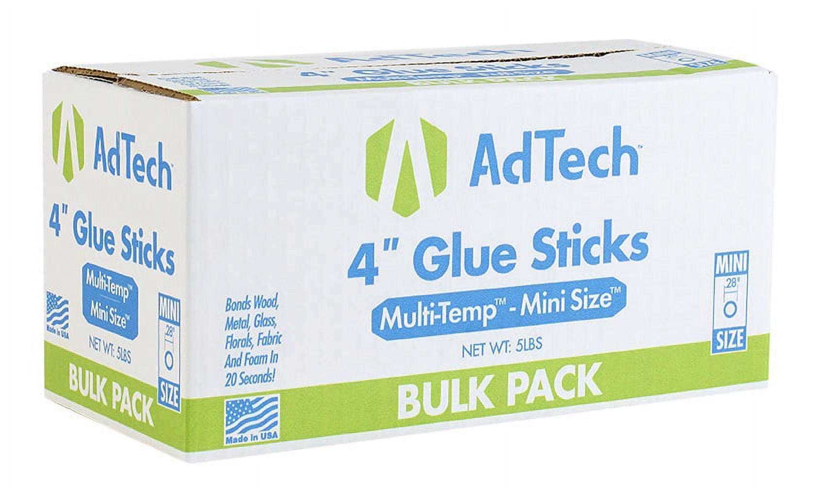 AdTech 4 in. x .28 in. Dia Hot Melt Mini Size Glue Sticks (5 lb