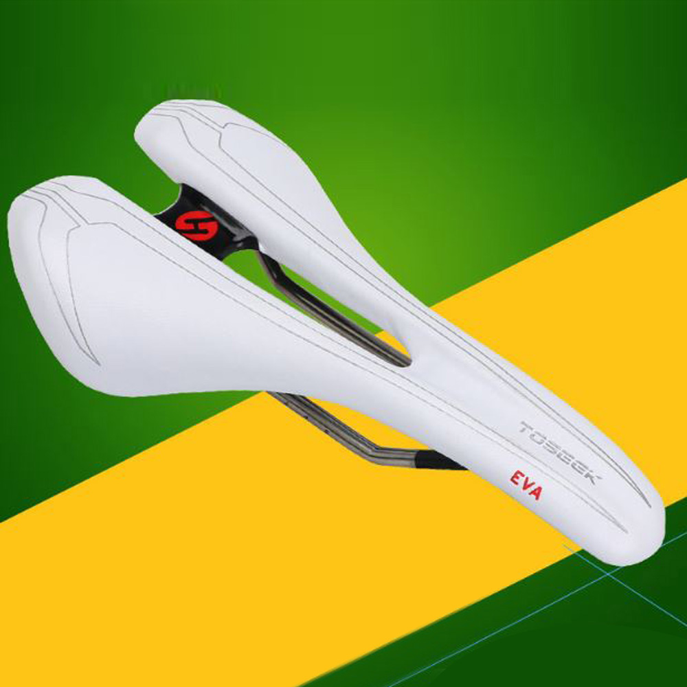 TOSEEK Comfortable Hollow Saddle EVA leather cushion Saddle For MTB Road Bike