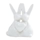 thumbnail image 5 of Escultura de cerámica de animal, figura de conejo, pareja de conejos, estatua, decoración de Pascua Blanco, 5 of 9