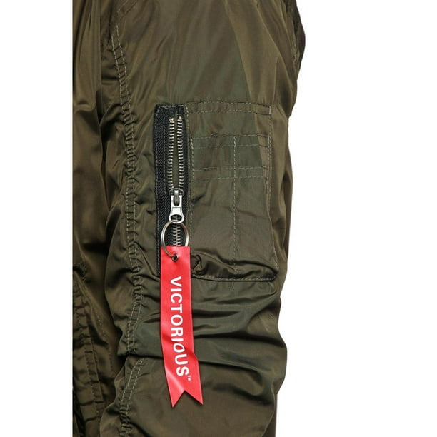 Victorious Men's Lightweight Contrast MA-1 Bomber Flight