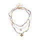 thumbnail image 4 of 3 Piezas Collares con Cuentas de Semillas, Collar Bohemio para Mujeres y niñas, Collar de Cuentas de Playa Ajustable Colorido, joyería de Cadena, 4 of 9
