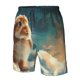 thumbnail image 4 of Balery Starry Sky Cloud Cute Rabbit Traje de Baño Estilo Hawaiano para Hombre, Shorts de Secado Rápido con Bolsillos-3X-Large, 4 of 6