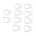 thumbnail image 4 of Pinces à Papier, 100 Pcs Mini Pinces à Papier Légères en Forme de Dent pour Bureau, 4 of 8