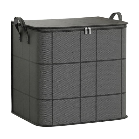Duvet Storage Bag, Extra-Large Blanket and Comforter Storage, Foldable Bedding Storage Bags with Zipper, Reinforced Handles for Pillows and Seasonal Clothes