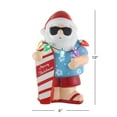 thumbnail image 4 of Mr. Christmas 10" Ceramic Beach Santa, 4 of 5