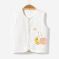 thumbnail image 2 of Gpaecead Kid's Spring And Fall Baby Girls Boys Baby Spring Cotton Vest Jacket Sleeveless V-Neck Undershirt White, 2 of 9