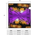 thumbnail image 4 of Halloween Scary Night Pumpkin Lanterns Mailbox Covers Magnetic Mail Cover Letter Post Box 25.5x21 in Mailwrap for Outside Garden Home Decor, 4 of 6