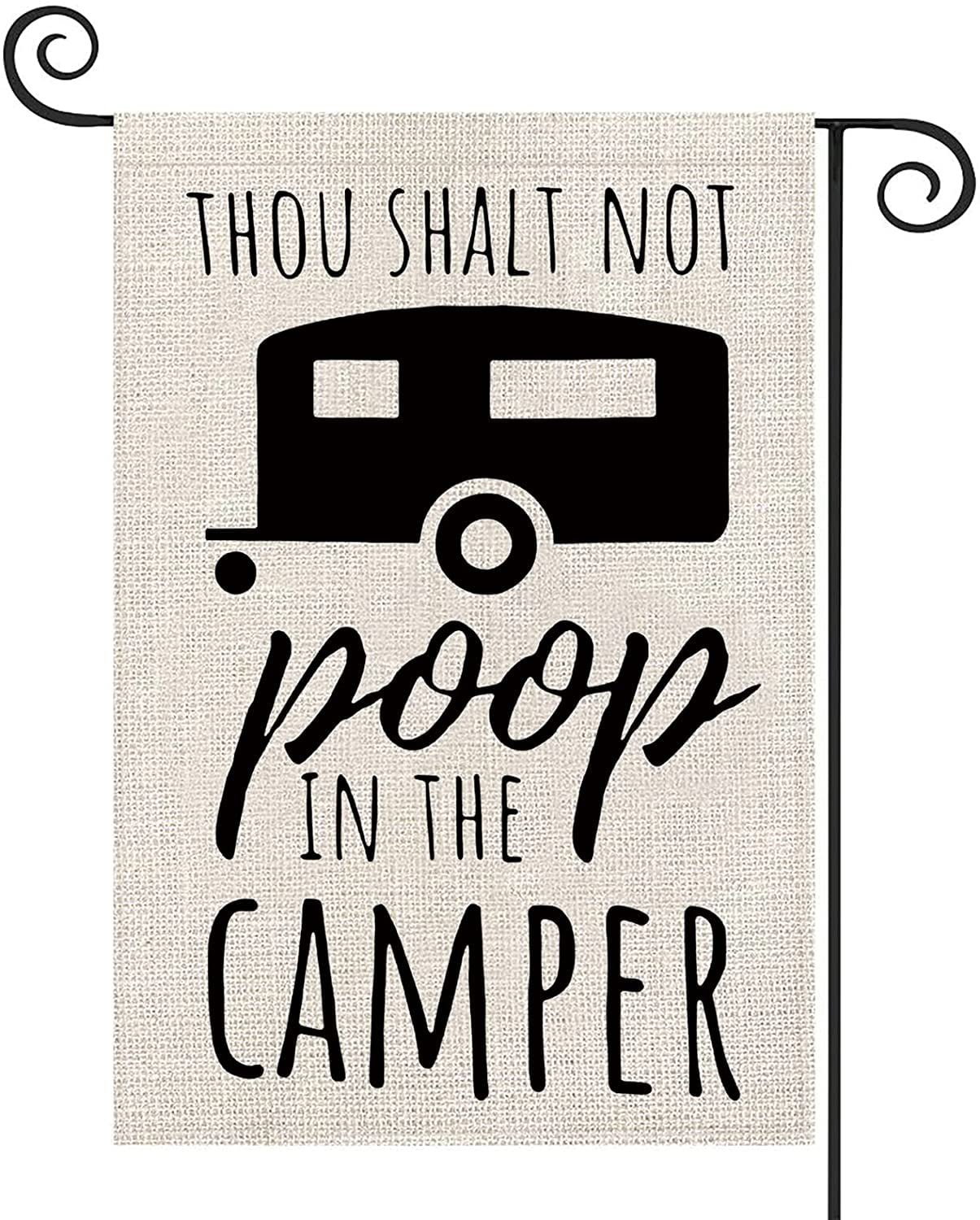 Funny rv flag Camping Flag Camper Gift Campsite Sign Garden Flag RV Campsite Gift Happy Campers