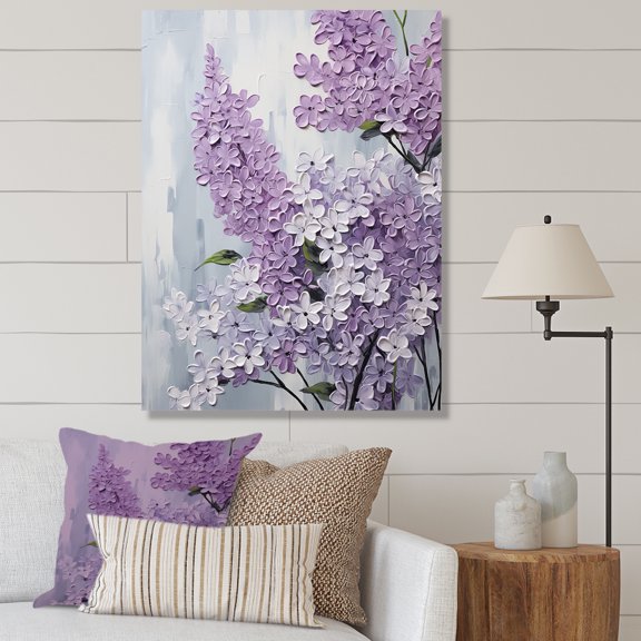 Designart "Dreamscape Of Beautiful Lilacs VI" Lilacs Wall Decor