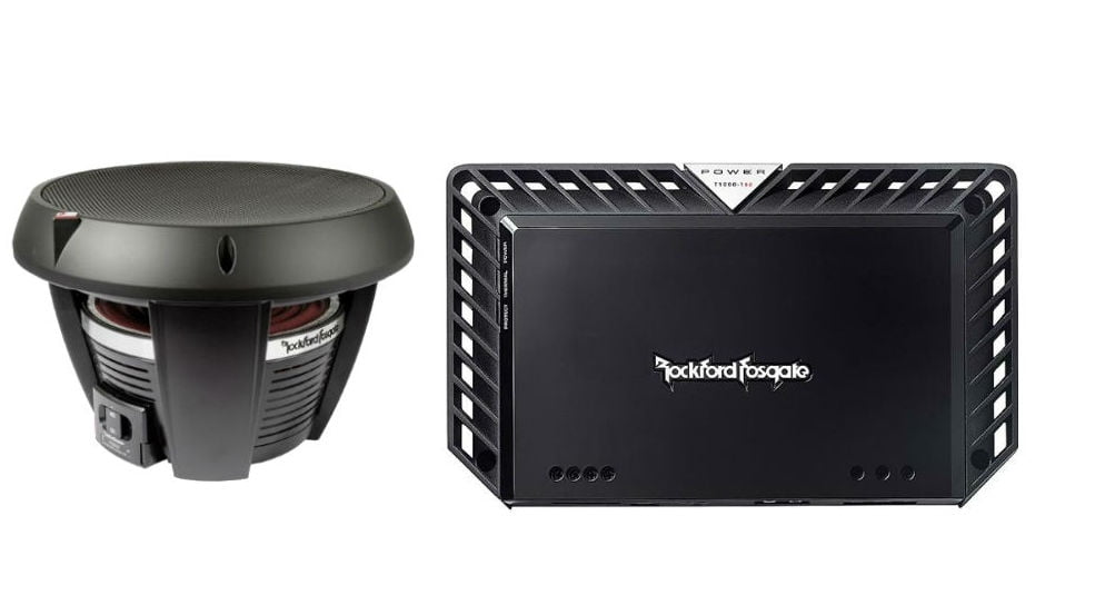 Rockford Fosgate Power T1D412 & Rockford Fosgate T10001bdCP 12" dual 4
