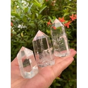 Premium Clear Quartz Obelisk, Standing Polished Clear Quartz Point (0.5-1 oz)