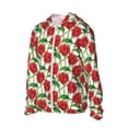 thumbnail image 2 of Xecao Rose Flowers for Sun Shirt-A lightweight, hoodie-style long-sleeve UV protection garment designed for other outdoor activities., 2 of 9