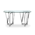 thumbnail image 2 of Beaumont Lane Table Console Contemporaine Carrée Octogonale en Nickel, 2 of 3
