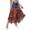 Medium Blue, Light Blue, variant on Jane Wardrobe Denim Chiffon Patchwork Paisley Print Midi Skirt Women High Waist Irregular Asymmetrical A Line Long Skirt 1PC S-XXL Plus Size Friendly