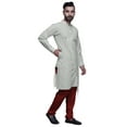 thumbnail image 2 of Atasi Party Wear Kurta Pajama For Men Mandarin Collar Ethnic Printed Kurta Set, 2 of 3