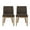 Brown/Weathered Natural, variant on GDF Studio Boise Contemporary Fabric Upholstered Wood Dining Chairs, Set of 2, Charcoal and Weathered Gray