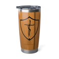 thumbnail image 4 of DNA cross shield, Vagabond 20oz Tumbler, cross and shield, Christian coffee, 4 of 4
