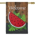 thumbnail image 3 of Northlight Welcome Watermelon Slice Summer Outdoor House Flag 28" x 40", 3 of 6