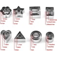 thumbnail image 2 of 24Pcs Mini Stainless Steel Christmas Cookie Cutters for Baking, 2 of 5