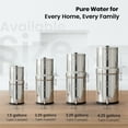 thumbnail image 2 of 3.25 G Gravity Water Filter, NSF/ANSI 42 and 372 Certified,Gravity Fed Countertop Stainless Steel Water Filter System ,AISI 304 ,2 Carbon Filters and Steel Spigot ,No Electricity Required ,Portable, 2 of 11