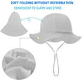 thumbnail image 3 of Dalrosia Baby Sun Hat Toddler Cap Beach Hats with UPF 50+ Protective Sunscreen Newborn Bucket Hat for Boys Girls 3-12M, 3 of 3