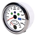 thumbnail image 6 of NFTIGB 85mm (3.38 inches) 0-200MPH GPS Speedometer and 0-8000 RPM Digital Tachometer Gauge with Adjustable Overspeed Alarm Red Backlight for Car Boat Marine Yacht RV Truck Universal Fitment White, 6 of 9