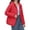 Red, variant on Women's Premium 90 Down Jacket Hooded Winter Coat Lightweight Warm Compressible Outerwear With Carry Pouch