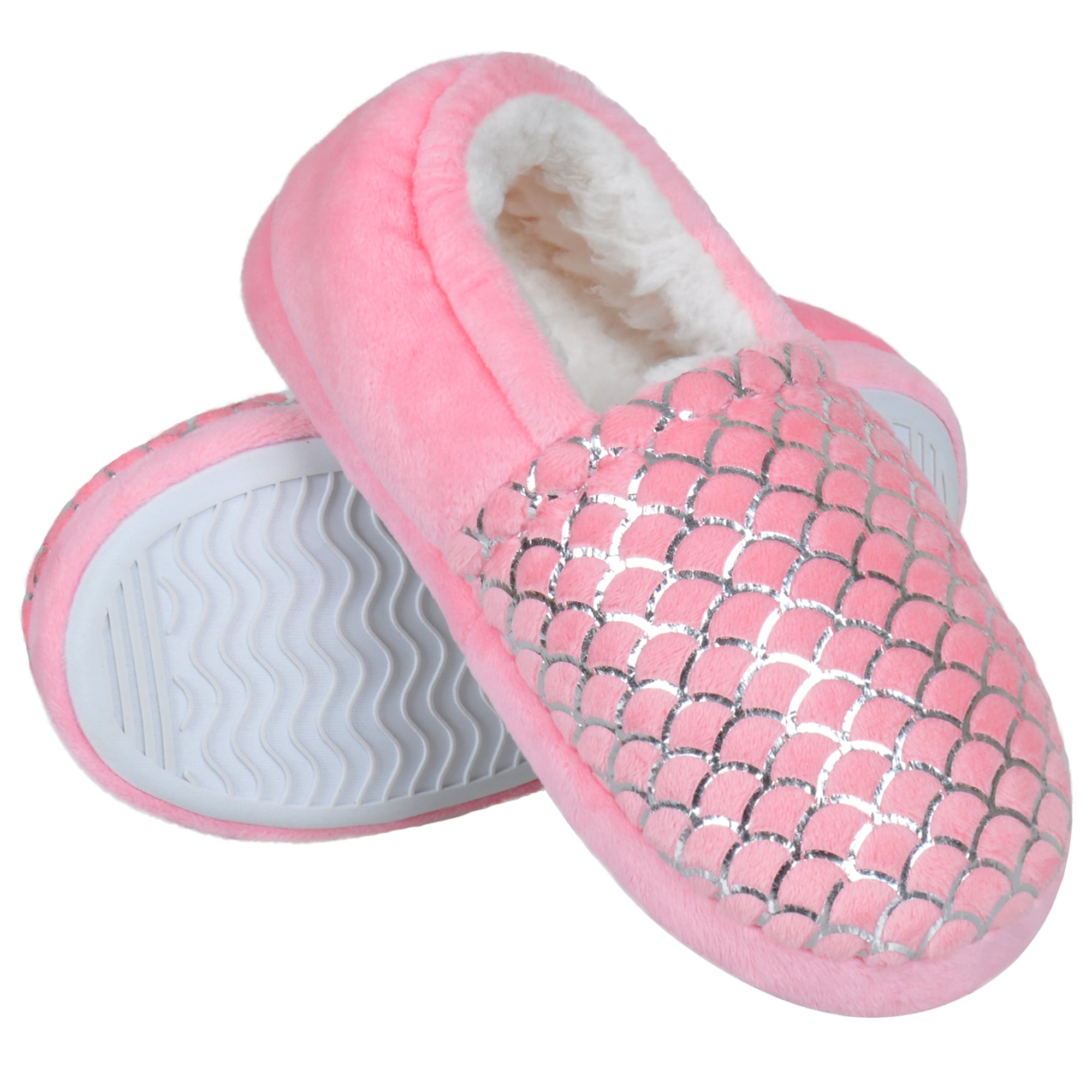 Berhood Girls Slippers Warm Plush Fuzzy Slippers for Little Big Kids