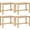 2, variant on Giantex Wood Stools Set of 4, 18" Tall Boho Backless Stool Chairs with Rubber Wood Legs, Max Load 330 Lbs, Armless Wicker Stools for Kitchen Dining Room Indoor Outdoor