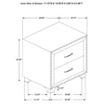 thumbnail image 6 of Melody 5-piece California King Bedroom Set Pacific Blue, 6 of 15