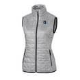 thumbnail image 2 of Women's Cutter & Buck Gray Georgetown Hoyas Vault Rainier PrimaLoft Eco Full-Zip Puffer Vest, 2 of 3
