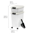 thumbnail image 2 of IRIS 41 Lbs. Airtight Pet Food Container, Dog & Cat Food Storage Bin,  Treat Box with Scoop, 2 of 9