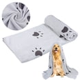 thumbnail image 1 of Pet Towel Paw Design Ultra-absorbent Multi-purpose Dog Towel Dog Bath Towel, 1 of 10