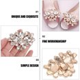 thumbnail image 2 of Raindrops Golden Crystal Shoe Clips for Women Rhinestone Shoe Decoration Elegant Accessories for Various Occasions Size 1 Pair, 2 of 8