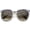 Charcoal-Gold / Lavender, variant on sunglassLA - Womens High Fashion Oversized Marble Finish Metal Temple Round Sunglasses - 55mm
