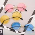 thumbnail image 5 of Lot de 3 Lunettes de Soleil Hippy Specs Lunettes de Soleil Rondes avec Montures en Métal Style Rétro Hippie Années 60 70 Lunettes Circulaires Accessoires de Costume, 5 of 5