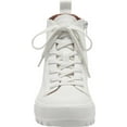 thumbnail image 3 of Lucky Brand Eisley Salt White Lace Up High Top Sneaker Hiker Combat Booties (Salt White, 8), 3 of 6
