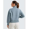 thumbnail image 2 of CRZ YOGA SoftAura Half Zip Sweatshirt for Women Long Sleeve Pullover Workout Casual Tops with Pocket, 2 of 3