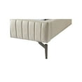 thumbnail image 5 of Meridian Furniture Gallo Beige Vegan Leather Full Bed, 5 of 9
