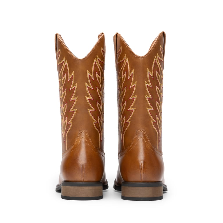 Bruno Marc, Cowboy Boots for Men, Square Toe, Embroidered  display picture 2