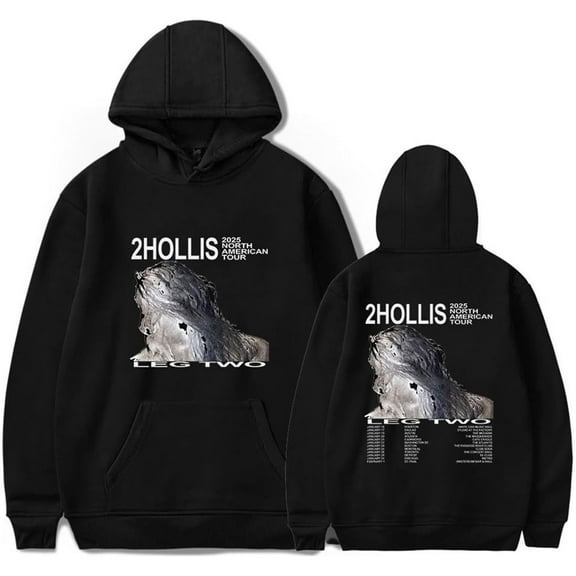 2hollis Tour 2025 Merch Hoodie Pockets Drawstring Unisex Hooded Sweatshirt Fashion Clothing