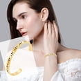 thumbnail image 2 of Personalized Gift Star Moon Sun Trend Luminous Opening Adjustable C Bracelet, 2 of 7