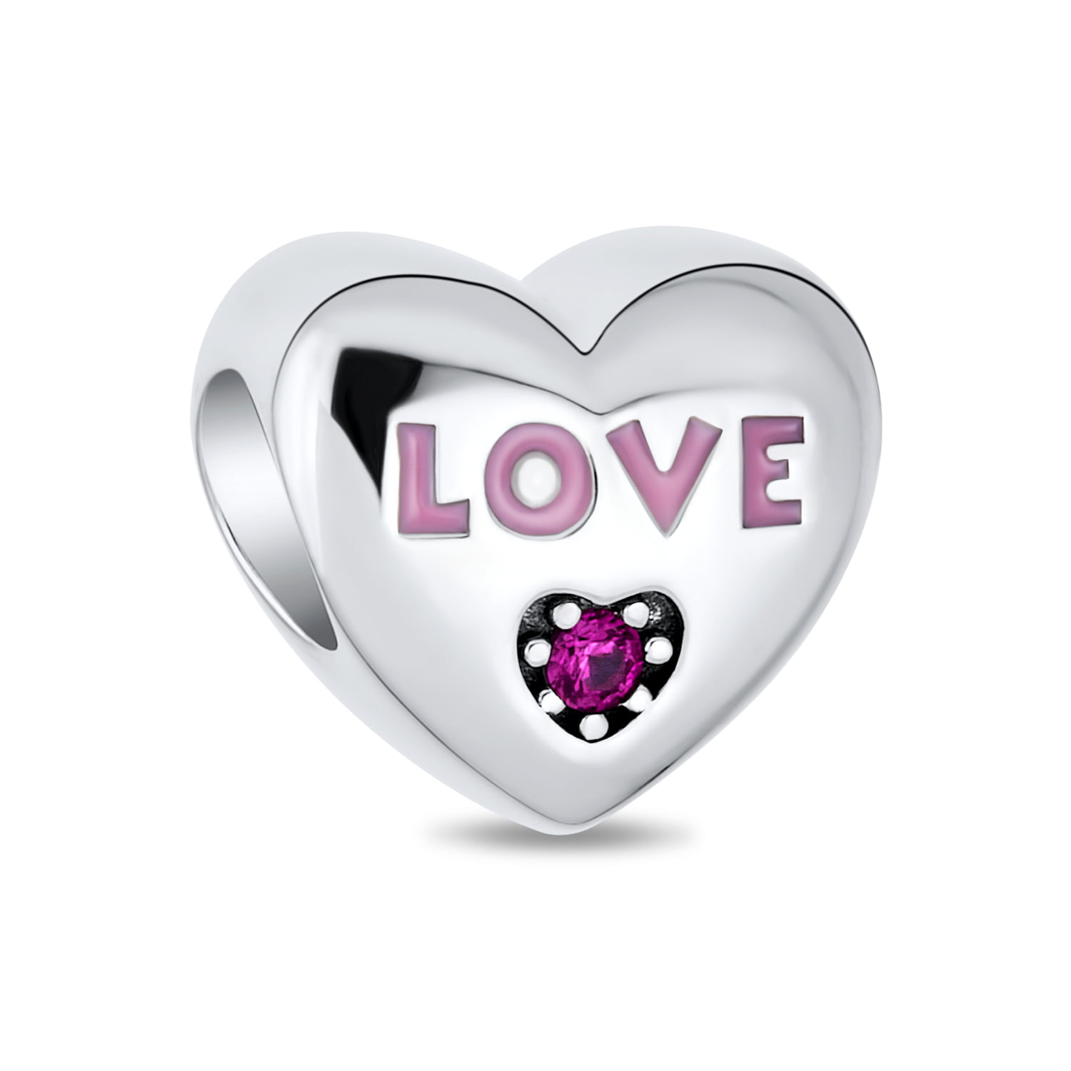 UNIQUEEN I Love You Beads Charms Pendant for Bracelets Necklaces