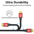 thumbnail image 6 of Jorenca 15ft HDMI to HDMI Cable, 4K High Speed HD Shielded Cord Connectors for UHD TV Monitor Laptop Xbox PS4/PS5 Ect, 6 of 7