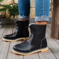 thumbnail image 4 of Willtoo Sports Shoes for Women Round Toe Lace‑up Ankle Boots, Thick‑Sole Fall Winter Casual Short Boots Non‑Slip Fashion Walking Footwear, 4 of 5