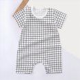 thumbnail image 2 of KPOPLK Baby Boys Clothes Newborn Romper Solid Short Sleeve One Piece Jumpsuit Infant Summer Spring Outfits(12-18 Months,White), 2 of 4