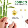 thumbnail image 3 of 300 Pcs Cocktail Picks, 4.7 Inch Food Toothpicks for Appetizers/Bamboo Cocktail Skewers/Long Toothpicks for Fruit, 3 of 5