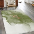 thumbnail image 2 of 3'x5' Area Rugs, Sage Green Marble Indoor Outdoor Area Rug for Living Room Bedroom, Modern Ombre Abstract Ink Painting Art Washable Bathroom Rugs Kitchen Floor Carpet Mats Home Decor Aesthetic, 2 of 8