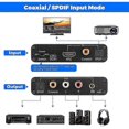 thumbnail image 5 of Audio Extractor 192KHz DAC Converter ARC Audio Extractor Support Digital HDMI-Compatible Audio to An, 5 of 5