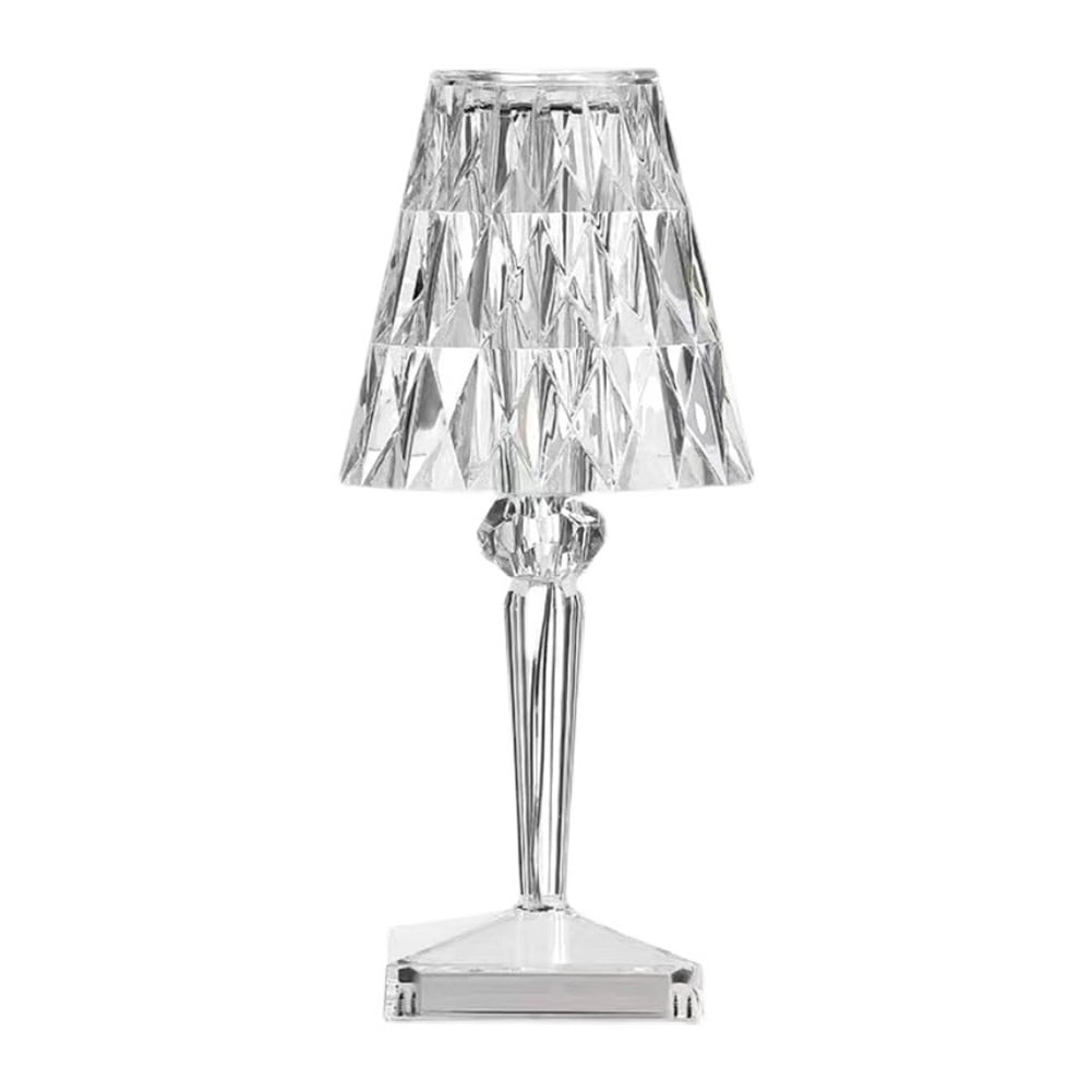 2 Home Deco 26cm Touch Table Lamp Black Shade Set Bedside Livingroom Chrome Coat 